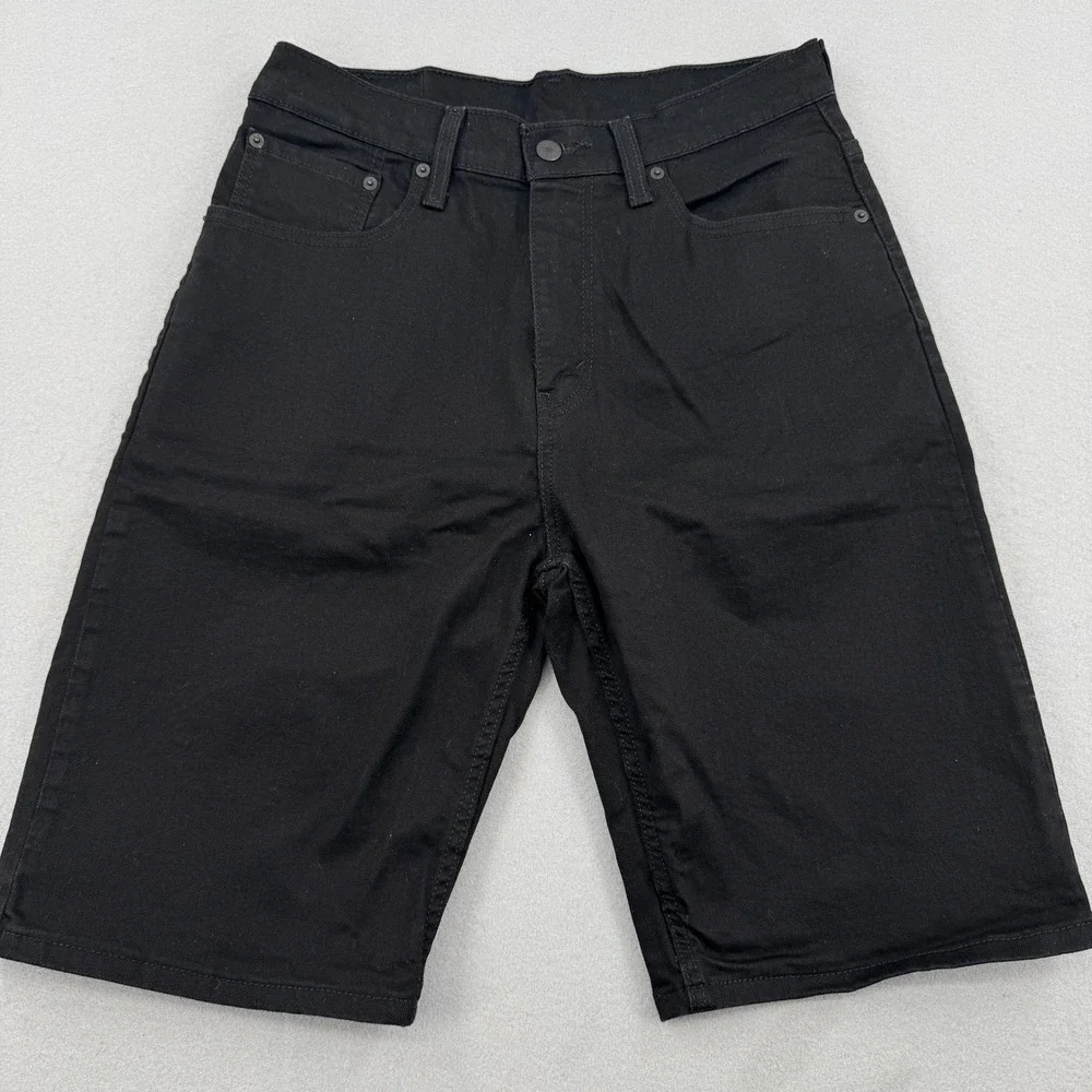 Levis 569 Loose Straight Denim Shorts Mens 31 Black 11